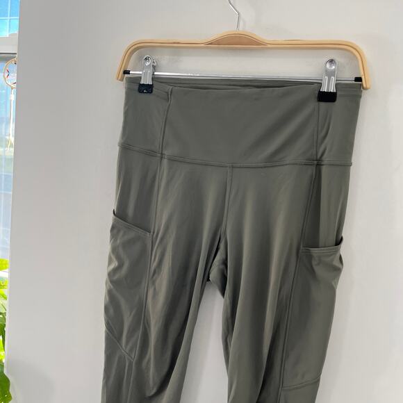 Lululemon Green Fast & Free Leggings Size 6 - Picture 4 of 6